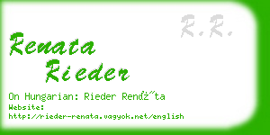 renata rieder business card